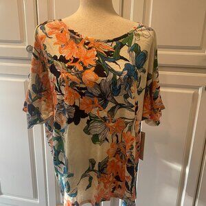 Chico's Tropical Print Knit Top